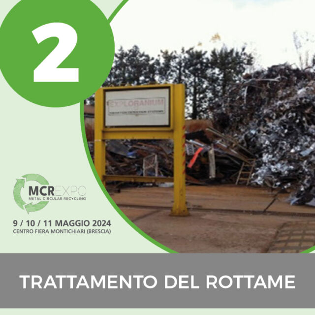 📌 TRATTAMENTO DEL ROTTAME
Prima di essere avviato all’industria per il recupero rottami e residui devono essere trattati. Selezione, separazione, cesoiatura, triturazione, riduzione, flottazione, inertizzazione, … sono tutte operazioni atte ad aumentare l’omogeneità e la purezza del rottame e, in ultima analisi, il suo valore commerciale.

✔️ MCR EXPO - Metal Circular Recycling è il nuovo salone delle soluzioni per l’industria del recupero e riutilizzo dei metalli ferrosi e non ferrosi. 🔝

🟢 MCR EXPO
🗓 9-10-11 Maggio 2024
📍 Centro Fiera Montichiari (BS)

#metalli #metalliferrosi #metallinonferrosi #rottami #analisi #stoccaggio #trasporto  #economiacircolare #economiacircolaredeimetalli #fusione #purificazione #separazione #triturazione #compattazione #imballaggio #efficienzaenergetica #metrologia #compattatori #forniperriciclo #raffinazione #sicurezzaambientale #riciclochimico #raffinazionemetalli #logistica #leghedifonderia #fonderia #fiere #Montichiari