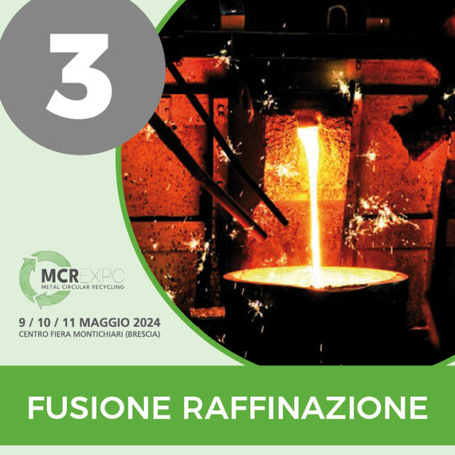 📌 FUSIONE RAFFINAZIONE
Con la fusione il rottame metallico ritorna a nuova vita. Nelle varie tipologie di forno, specifiche per ogni metallo, la carica metallica viene riportata allo stato liquido, pronta per essere raffinata delle impurità ed essere condotta alle specifiche qualitative finali, richieste per i nuovi impieghi.

✔️ MCR EXPO - Metal Circular Recycling è il nuovo salone delle soluzioni per l’industria del recupero e riutilizzo dei metalli ferrosi e non ferrosi. 🔝

🟢 MCR EXPO
🗓 9-10-11 Maggio 2024
📍 Centro Fiera Montichiari (BS)

#metalli #metalliferrosi #metallinonferrosi #rottami #analisi #stoccaggio #trasporto  #economiacircolare #economiacircolaredeimetalli #fusione #purificazione #separazione #triturazione #compattazione #imballaggio #efficienzaenergetica #metrologia #compattatori #forniperriciclo #raffinazione #sicurezzaambientale #riciclochimico #raffinazionemetalli #logistica #leghedifonderia #fonderia #fiere #Montichiari