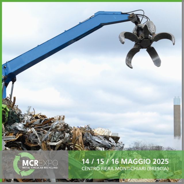 L’Italia è oggi il secondo Paese dell’Unione Europea tra i produttori di acciaio e segue la Germania quanto riguarda l’offerta di alluminio da riciclo per leghe da fonderia. 🔝

Con MCR EXPO, Salone delle soluzioni per l’industria del recupero e riutilizzo dei metalli ferrosi e non ferrosi, in pgoramma dal 14 al 16 maggio 2025 al Centro Fiera di Montichiari (BS), le aziende del comparto hanno un nuovo punto di incontro per stabilire nuovi contatti e incrementare il volume d'affari.

SCOPRI DI PIÙ ➡️ www.mcrexpo.it

🟢 MCR EXPO - Metal Circular Recycling
🗓 14-15-16 Maggio 2025
📍 Centro Fiera Montichiari (BS)

#metalli #metalliferrosi #metallinonferrosi #rottami #economiacircolare #economiacircolaredeimetalli #fusione #triturazione #compattazione #imballaggio #efficienzaenergetica #metrologia #compattatori #forniperriciclo #bonificaacque #sicurezzaambientale #riciclochimico #raffinazionemetalli #metallosecondario #leghedifonderia #fonderia #separazionerottami #fiere #Montichiari