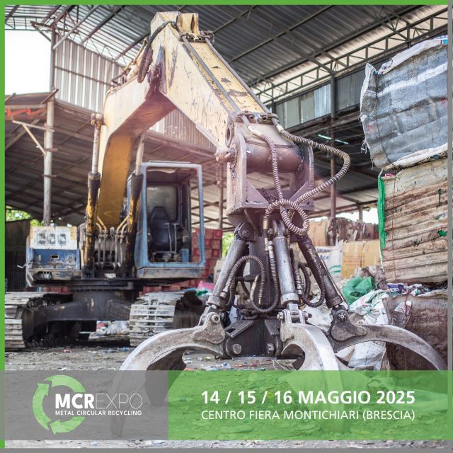 MCR EXPO - Metal Circular Recycling è il nuovo salone delle soluzioni per l’industria del recupero e riutilizzo dei metalli ferrosi e non ferrosi. 🔝

Dal 14 al 16 maggio 2025, al Centro Fiera di Montichiari (BS,) uno spazio di visibilità e confronto per tutte le imprese della filiera industriale, con le nuove proposte dedicate all'economia circolare dei metalli.

SCOPRI DI PIÙ ➡️www.mcrexpo.it

🟢 MCR EXPO
🗓 14-15-16 Maggio 2025
📍 Centro Fiera Montichiari (BS)

#metalli #metalliferrosi #metallinonferrosi #rottami #economiacircolare #economiacircolaredeimetalli #fusione #triturazione #compattazione #imballaggio #efficienzaenergetica #metrologia #compattatori #forniperriciclo #bonificaacque #sicurezzaambientale #riciclochimico #raffinazionemetalli #metallosecondario #leghedifonderia #fonderia #separazionerottami #fiere #Montichiari